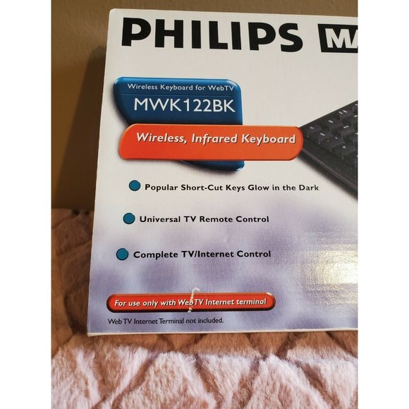 Philips Magnavox Wireless Infrared Keyboard for WebTV, MWK122BK - Picture 3 of 8